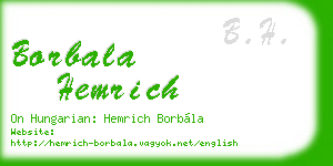 borbala hemrich business card